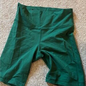 Women's TNA green bike shorts